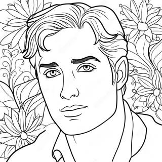 Edward Cullen Coloring Page | Edward Cullen coloring page