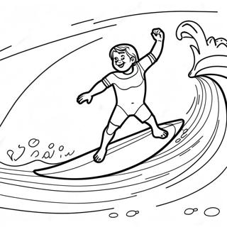 Surf's Up Coloring Page | Surf's Up coloring page