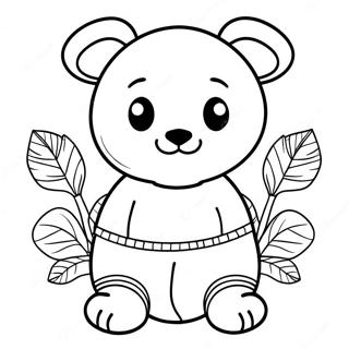 Funny Animal Underwear Coloring Page | Underwear coloring page