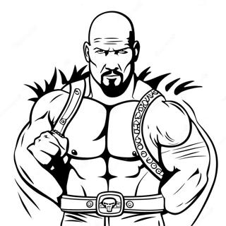 Stone Cold Steve Austin Coloring Page | Stone Cold Steve Austin coloring page