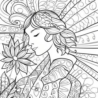 I Am Enough Inspirational Quotes Coloring Page | I Am Enough coloring page