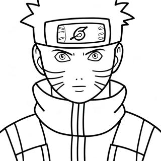 Naruto Among Us Crewmate Coloring Page | Naruto Among Us coloring page