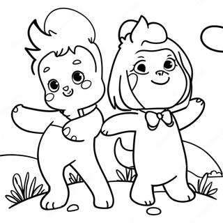 Ginger and Friends Adventure Coloring Page | As Told by Ginger coloring page