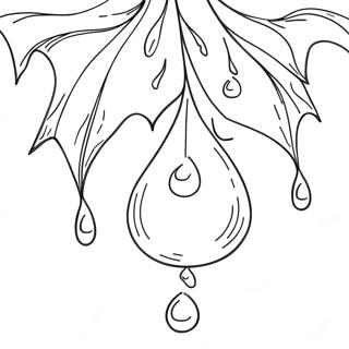 Rain Drop Coloring Page | Rain Drop coloring page