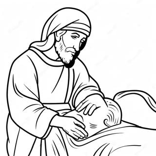 Jairus Daughter Coloring Page | Jairus Daughter coloring page