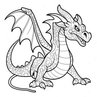 Death Song Dragon Coloring Page | Death Song Dragon coloring page