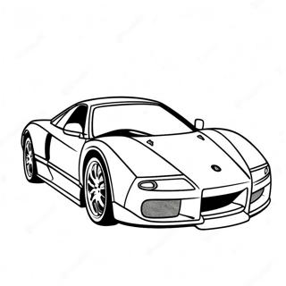 Acura Sports Car Coloring Page | Acura coloring page
