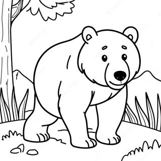 Brown Bear Coloring Page | Browns coloring page