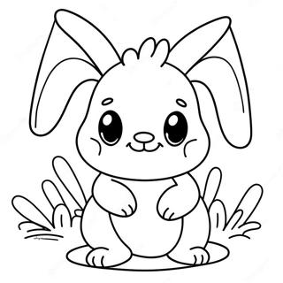 Cute Brown Bunny Coloring Page | Browns coloring page