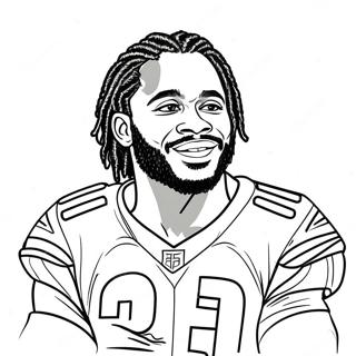 Dalvin Cook Coloring Page | Dalvin Cook coloring page