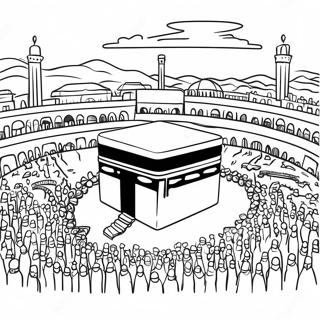 Hajj Coloring Page | Hajj coloring page