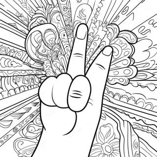 Middle Finger Coloring Page | Middle Finger coloring page