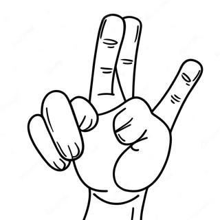 Funny Middle Finger Coloring Page | Middle Finger coloring page