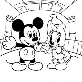 Mickey Mouse Playhouse Adventure Coloring Page | Playhouse Disney coloring page