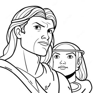 Brave Disciple Coloring Page | Disciple coloring page