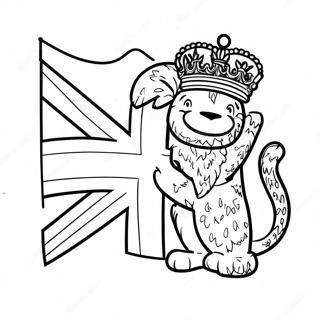 United Kingdom Flag Coloring Page | United Kingdom Flag coloring page