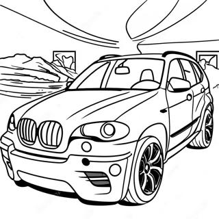 BMW X5 Coloring Page | BMW X5 coloring page