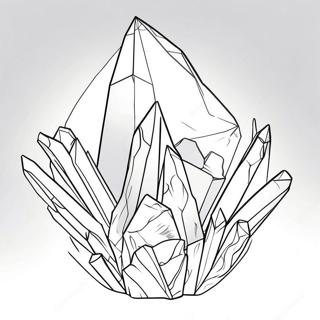 Crystal Coloring Page | Crystal coloring page