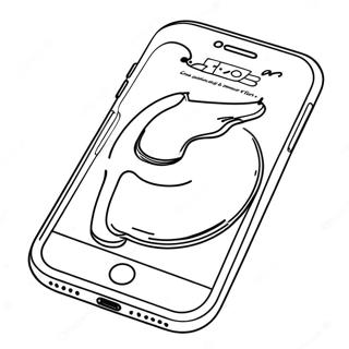 iPhone 14 Coloring Page | iPhone 14 coloring page