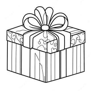 Gift Box Coloring Page | Gift Box coloring page