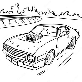 Late Model Dirt Car Coloring Page | Late Model Dirt Car coloring page