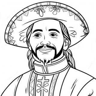 Juan Diego Coloring Page | Juan Diego coloring page