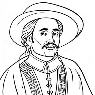 Juan Diego Páginas para Colorear