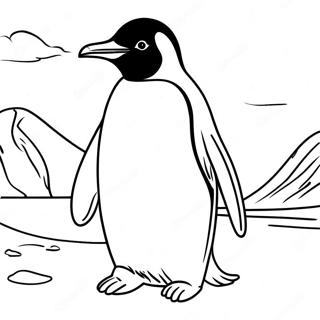 Emperor Penguin Coloring Page | Emperor Penguin coloring page