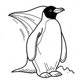 Pingüino Emperador Páginas para Colorear