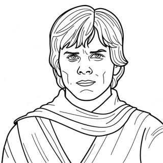 Luke Skywalker Coloring Page | Luke coloring page