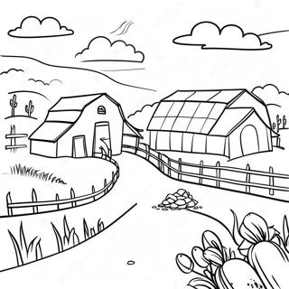 Farm For Adults Coloring Pages