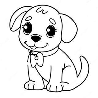 Playful Puppy Coloring Page | Dog Breed coloring page