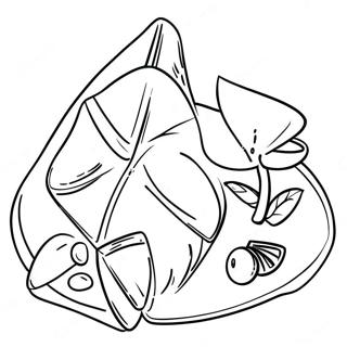 Hamantaschen Coloring Page | Hamantaschen coloring page