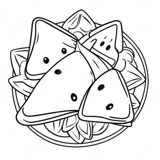 Delicious Hamantaschen Filling Coloring Page | Hamantaschen coloring page