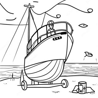 Adventure Pogue Life Outer Banks Coloring Page | Pogue Life Outer Banks coloring page