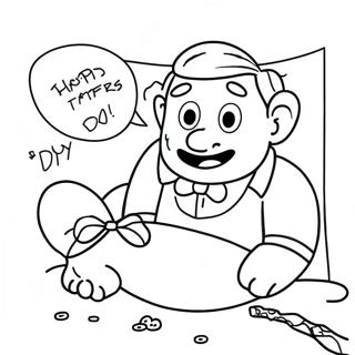 Día del Padre Feliz Páginas para Colorear