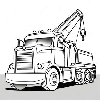Rotator Tow Truck Coloring Page | Rotator Tow Truck coloring page
