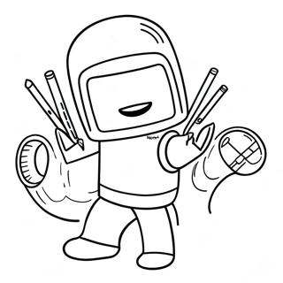 Roblox Noob Coloring Page | Roblox Noob coloring page
