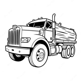 Logging Truck Coloring Page | Logging Truck coloring page
