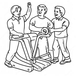 Fun Physical Therapy Exercises Coloring Page | Physical Therapy coloring page