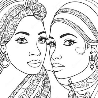 Diversity Coloring Page | Diversity coloring page