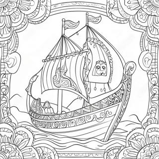 Vikingar För Vuxna Målarbilder