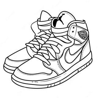 Jordans Coloring Page | Jordans coloring page