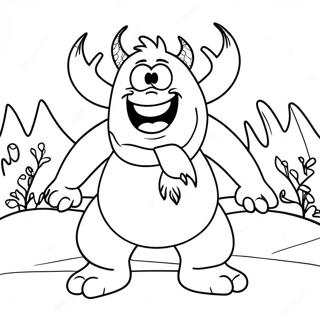 Frozen Snow Monster Coloring Page | Frozen Snow Monster coloring page