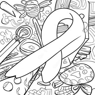 Red Ribbon Week Awareness Coloring Page | Red Ribbon Week coloring page