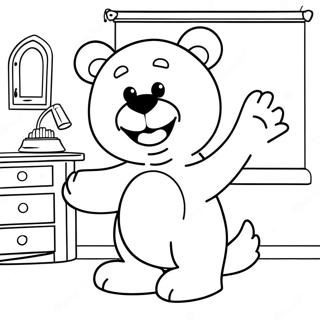 Bear in the Big Blue House Coloring Page | Bear in the Big Blue House coloring page