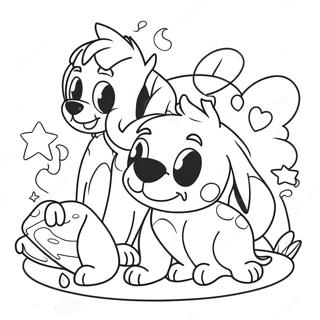 Playful Disney Dogs Coloring Page | Disney Dogs coloring page