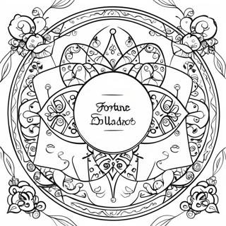Fortune Teller Coloring Page | Fortune Teller coloring page
