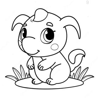 Cute Medium Animal Coloring Page | Cute Medium coloring page