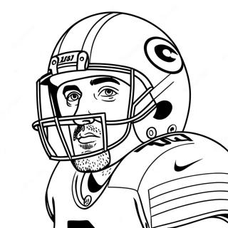 Aaron Rodgers Coloring Page | Aaron Rodgers coloring page